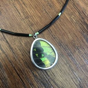Butterfly wing necklace